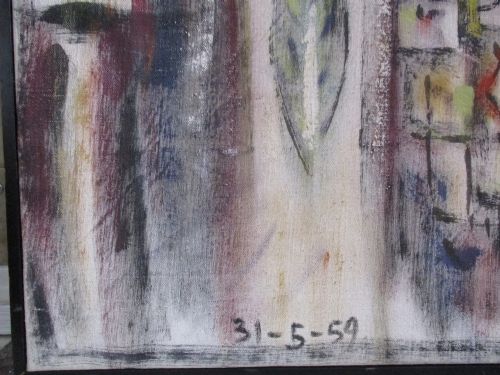 fig 1. Masterpiece Philipp Martin (1927-2014) British Irish modernist important oil on canvas dated 1959 superb provenance