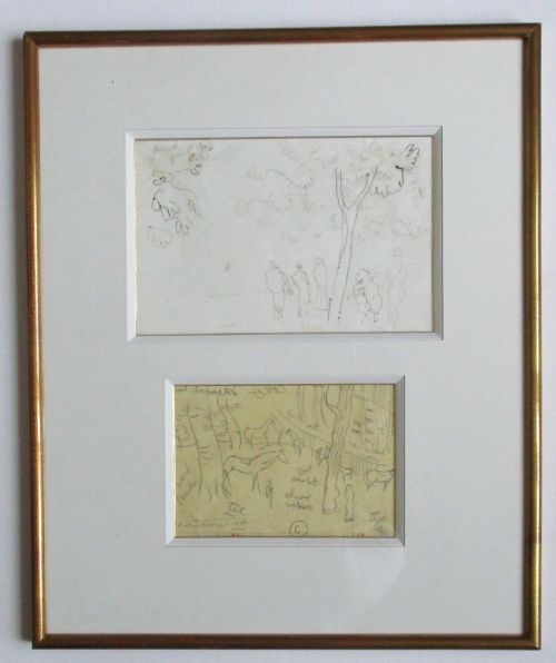 Ascot Races by Raoul Dufy (1877-1953)  Two Original, Authenticated Drawings, Horses and Riders