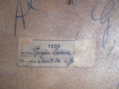 fig 3. Exhibited in 1939! Antique French