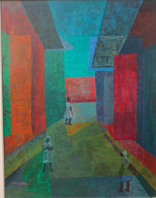 Masterpiece: Cubist City, Exhibited New York 1959, by Haitian Guggenheim Scholar
