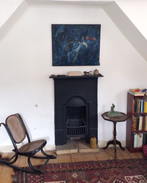 fig 2. French Abstract Expressionist: Endless Space ... Winterly Place. Oil on board by André Bay