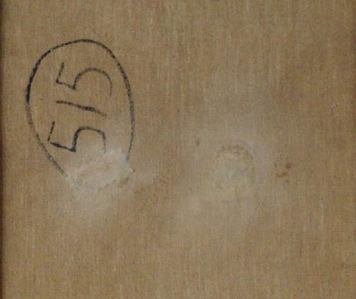 fig 5. Symbols, Calligraphy, semiotic study, by Bernard Quentin, French antique abstract oil on canvas, 1959