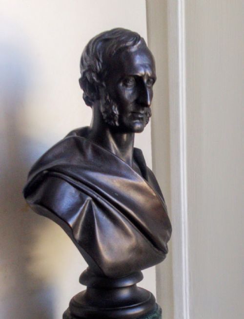fig 1. Victorian  bronze portrait bust of Lord John Elphinstone GCB GCH (Scottish 1807-1860) by Matthew Noble