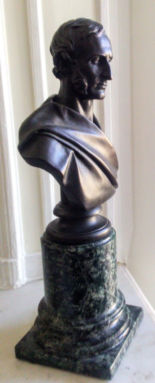 fig 2. Victorian  bronze portrait bust of Lord John Elphinstone GCB GCH (Scottish 1807-1860) by Matthew Noble