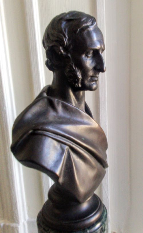 fig 5. Victorian  bronze portrait bust of Lord John Elphinstone GCB GCH (Scottish 1807-1860) by Matthew Noble