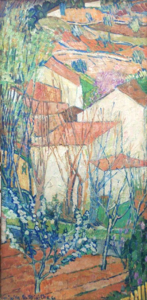 Antique French Colourist Mireille Glodek-miailhe Spring in the South of France