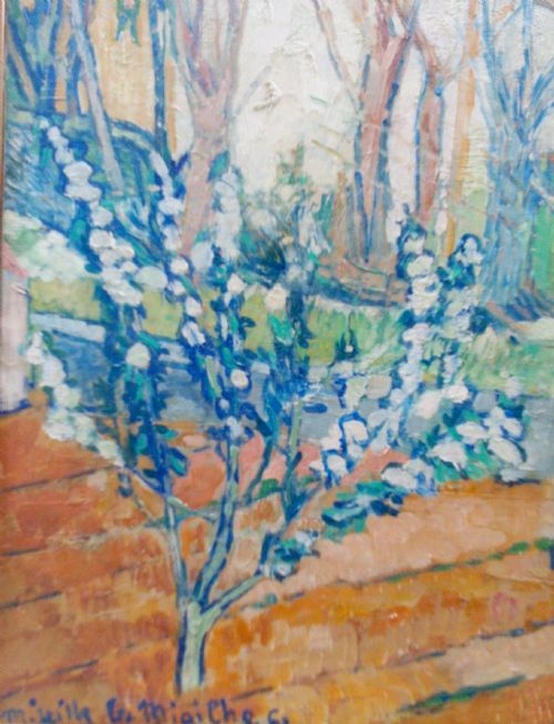 fig 2. ANTIQUE FRENCH COLOURIST MIREILLE GLODEK-MIAILHE spring in the South of France