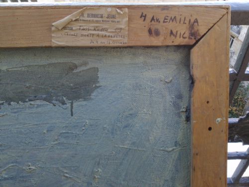 fig 4. Striking modernist abstracted still life, exhibited 1950 illustrious provenance, oil on board