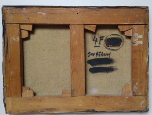 fig 3. Antique French abstract modernist, 1959, abstracted birds in flight