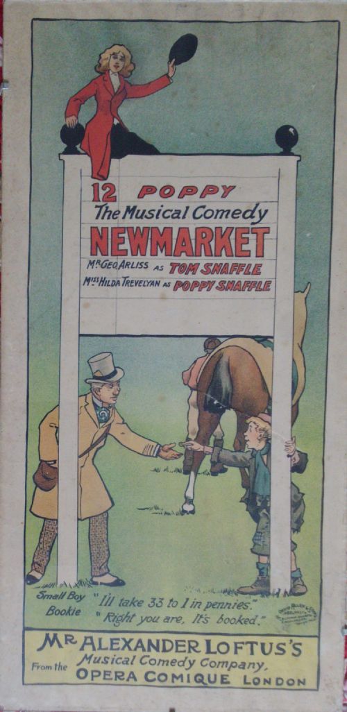 Newmarket Horse Racing Musical Comedy 1896 John Hassall Art Nouveau Original Lithograph: The Bet