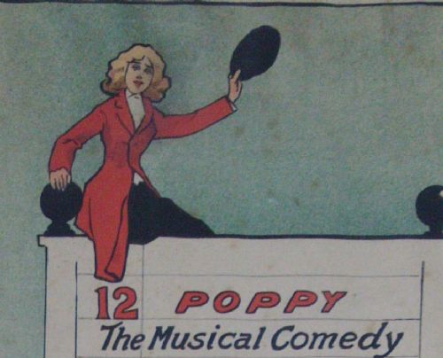 fig 3. Newmarket horse racing musical comedy 1896 John Hassall art nouveau original lithograph: the bet