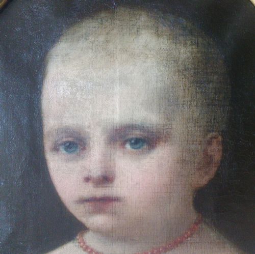 fig 1. 1878, French society portraitist, Paris London Brazil: portrait of a young child