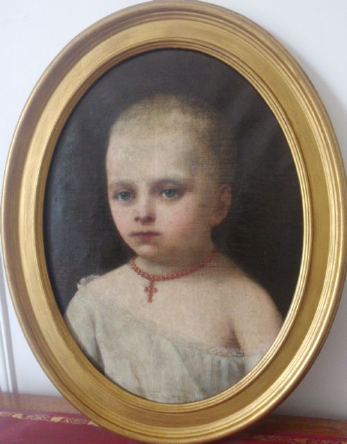 fig 2. 1878, French society portraitist, Paris London Brazil: portrait of a young child
