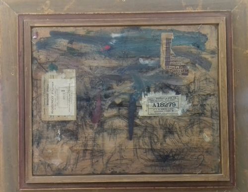 fig 4. The old farmhouse antique French early 20th Century oil with Van Gogh like impasto by Georges Bouche (1874-1941)
