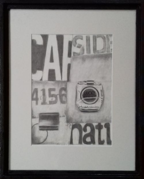 Pop Art 1960s Hyperrealist Original Modernist Graphite Drawing