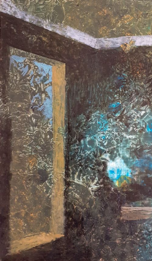 fig 2. The blue vase, the open window: mysterious modernist masterpiece French antique oil