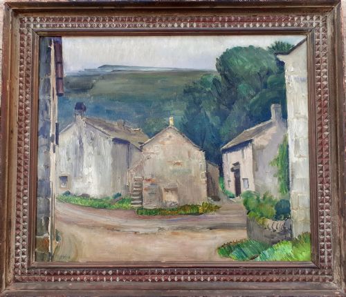 fig 2. Masterpiece: Yorkshire Dales, Starbotton by Henry Moore's friend Coxon prestigious provenance circa 1940 oil on canvas