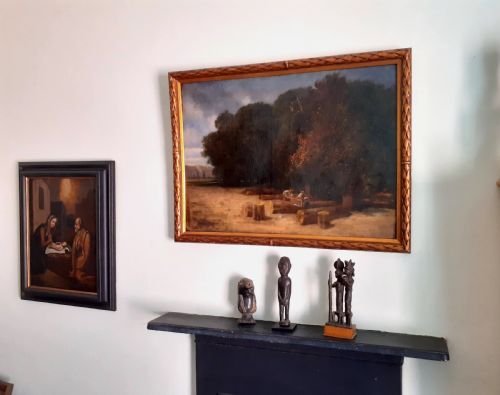 FRENCH BARBIZON SCHOOL LANDSCAPE THE WOODCUTTERS BEARING SIGNATURE TROYON 19TH CENTURY OIL ON CANVAS - ADDITIONAL PHOTO 5