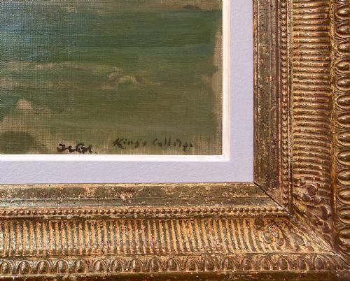 fig 2. Masterpiece: King's College Cambridge, The Backs, circa 1920, by Jacques Emile Blanche oil on canvas