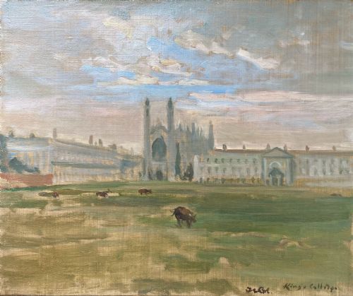 Masterpiece: King's College Cambridge, the Backs, Circa 1920,  by Jacques Emile Blanche Oil on Canvas