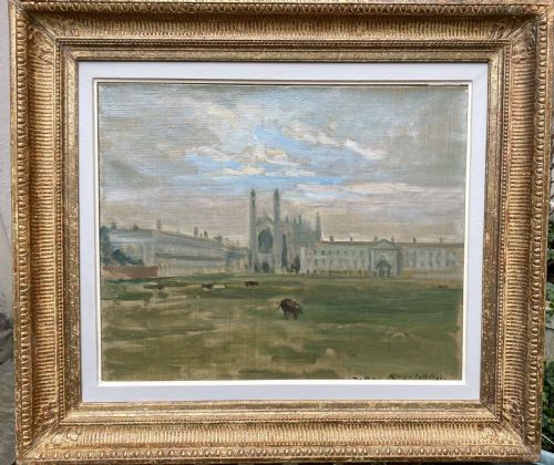 fig 3. Masterpiece: King's College Cambridge, The Backs, circa 1920, by Jacques Emile Blanche oil on canvas