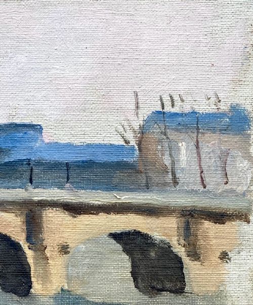 fig 6. Fauve masterpiece: the lone fisherman in the centre of Paris, circa 1910: by French Camden group artist who was Walter Sickert's best friend oil on board
