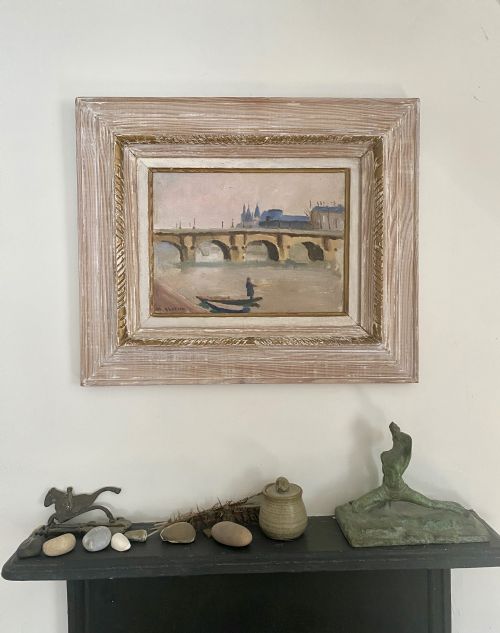 fig 3. Fauve masterpiece: the lone fisherman in the centre of Paris, circa 1910: by French Camden group artist who was Walter Sickert's best friend oil on board