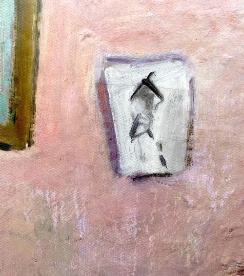 fig 2. The pink room: an artist's abode, circa 1935 Jewish School of Paris Montparnasse oil on board on canvas