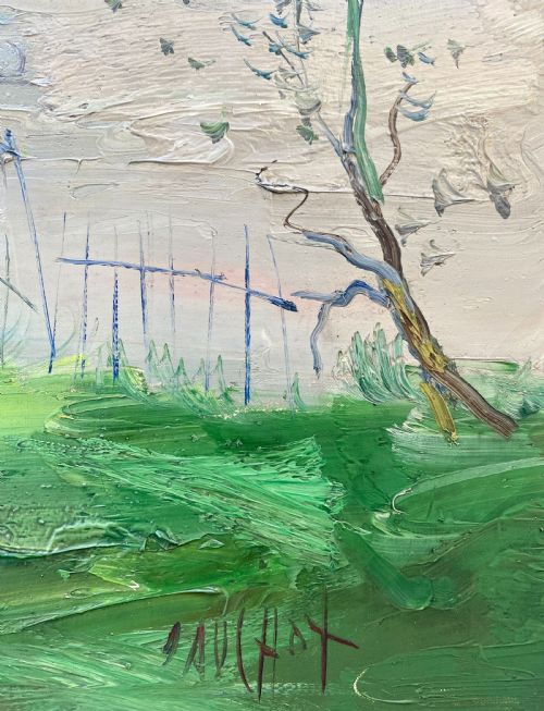 fig 2. Masterpiece: large Rites of Spring the fiddler and the dancing girl,1950s French Expressionist...Greta Garbo Owned A Works By The Artist! Oil on canvas