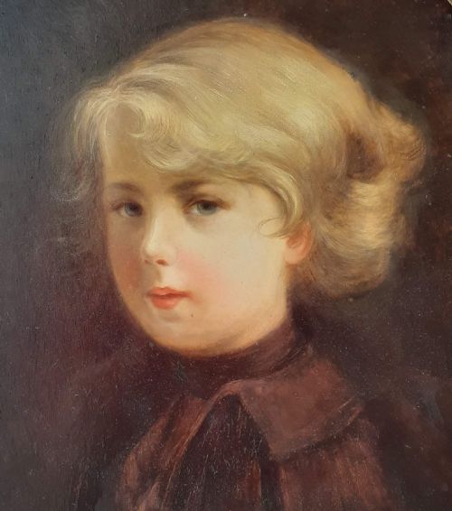 fig 1. A tragic young Prince, maybe, circa 1816. portrait of a little boy, lovely provenance antique oil on panel