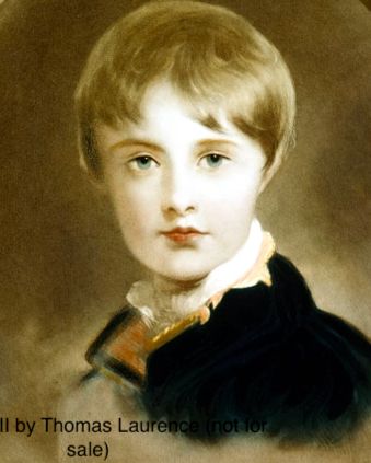 fig 5. A tragic young Prince, maybe, circa 1816. portrait of a little boy, lovely provenance antique oil on panel