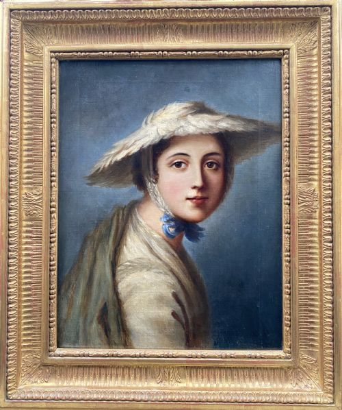 fig 1. The straw hat: a young mediterranean girl, circa 1820 oil on canvas 