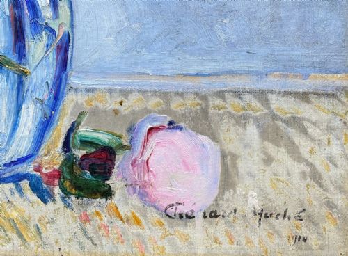 fig 2. Roses: Fauve Avant Garde Floral Still Life, 1910 luminous oil on canvas 