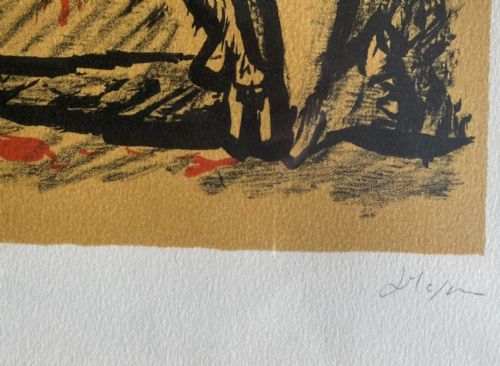 fig 1. André Masson: surrealist erotic nude original hand signed lithograph on paper