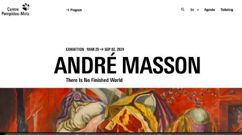 fig 4. André Masson: surrealist erotic nude original hand signed lithograph on paper