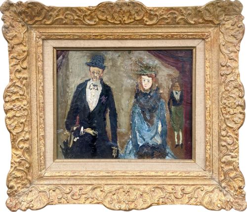 After the Ball, Ca 1950 by French Expressionist...greta Garbo Owned a Works by the Artist! Oil on Canvas