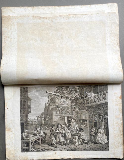fig 4. Hogarth’s ‘Election Series’ & Famous Radical Portraits, political satire: rare suite of 6 Riepenhausen c.1794 copperplate engravings