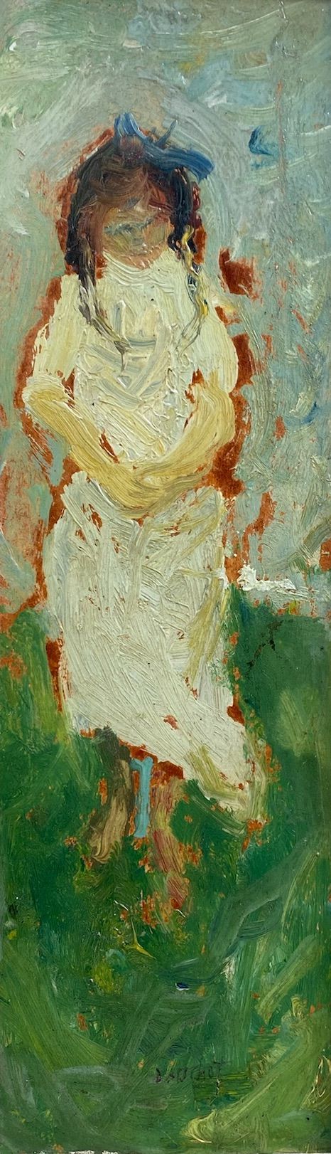 fig 1. The barefoot girl, ca 1948, Gabriel Dauchot oil on canvas, early galerie Cardo provenance