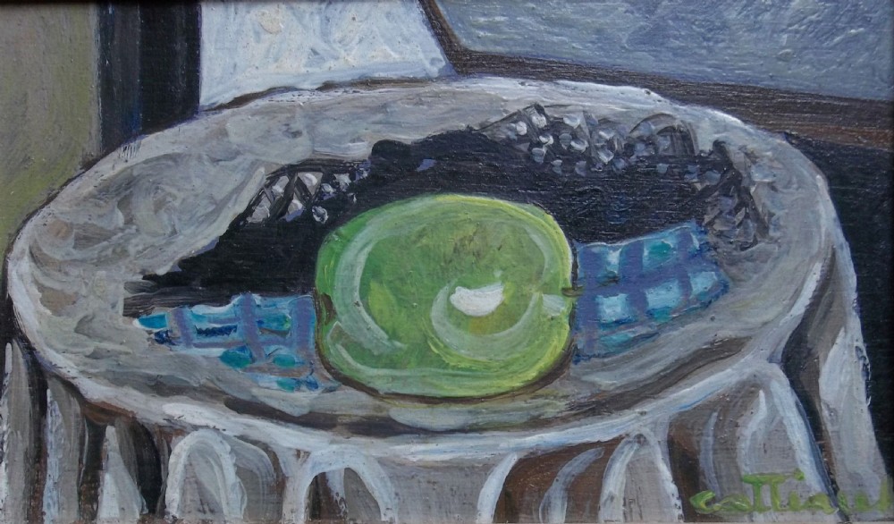 Louis Cattiaux - painter, poet, philosopher alchemist. Magnetic intimist still life, ca 1940