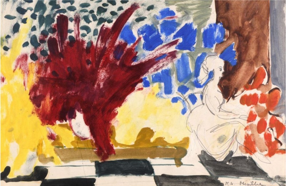 Exuberant antique French colourist Mireille Glodek-Miailhe 