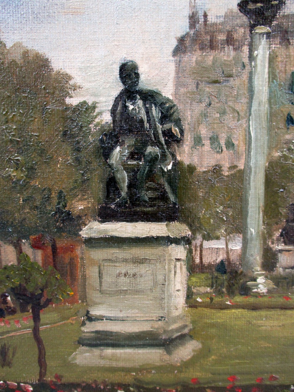 Montmartre ca 1910, Sacre Coeur, Anvers Square, the Diderot sculpture by Paul de Frick (1864-1935) View V