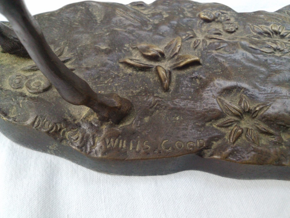 Antique equestrian bronze sculpture after John Willis-Good, thoroughbred horse, circa 1900 View XII