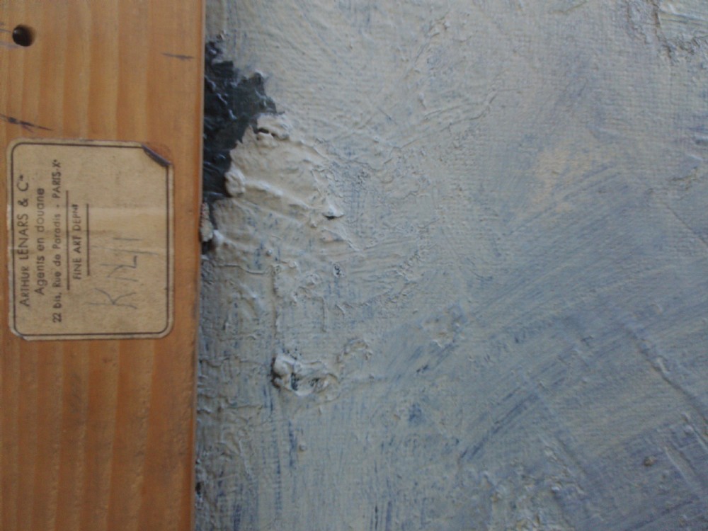 Striking modernist abstracted still life, exhibited 1950 illustrious provenance, oil on board View VIII