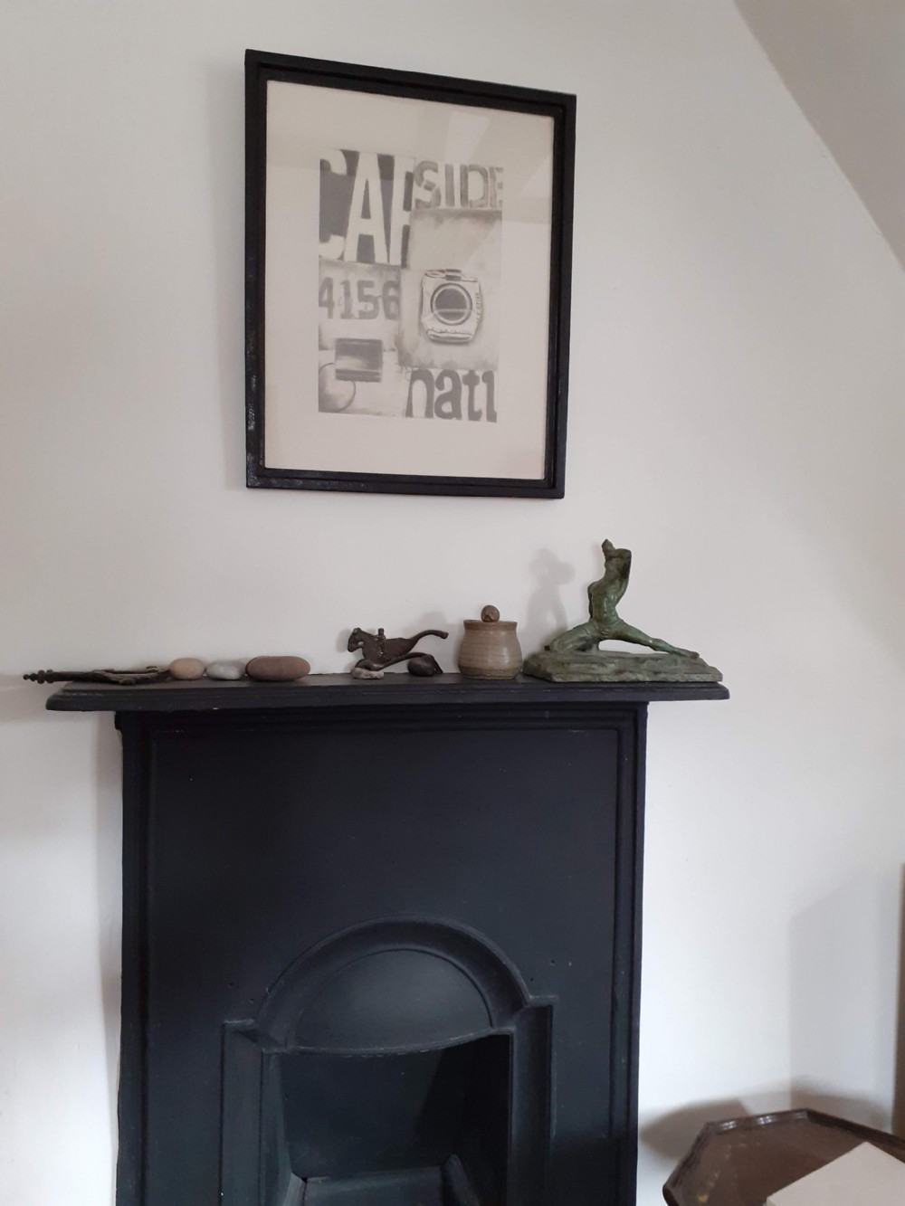 Pop art 1960s hyperrealist original modernist graphite drawing  View IV