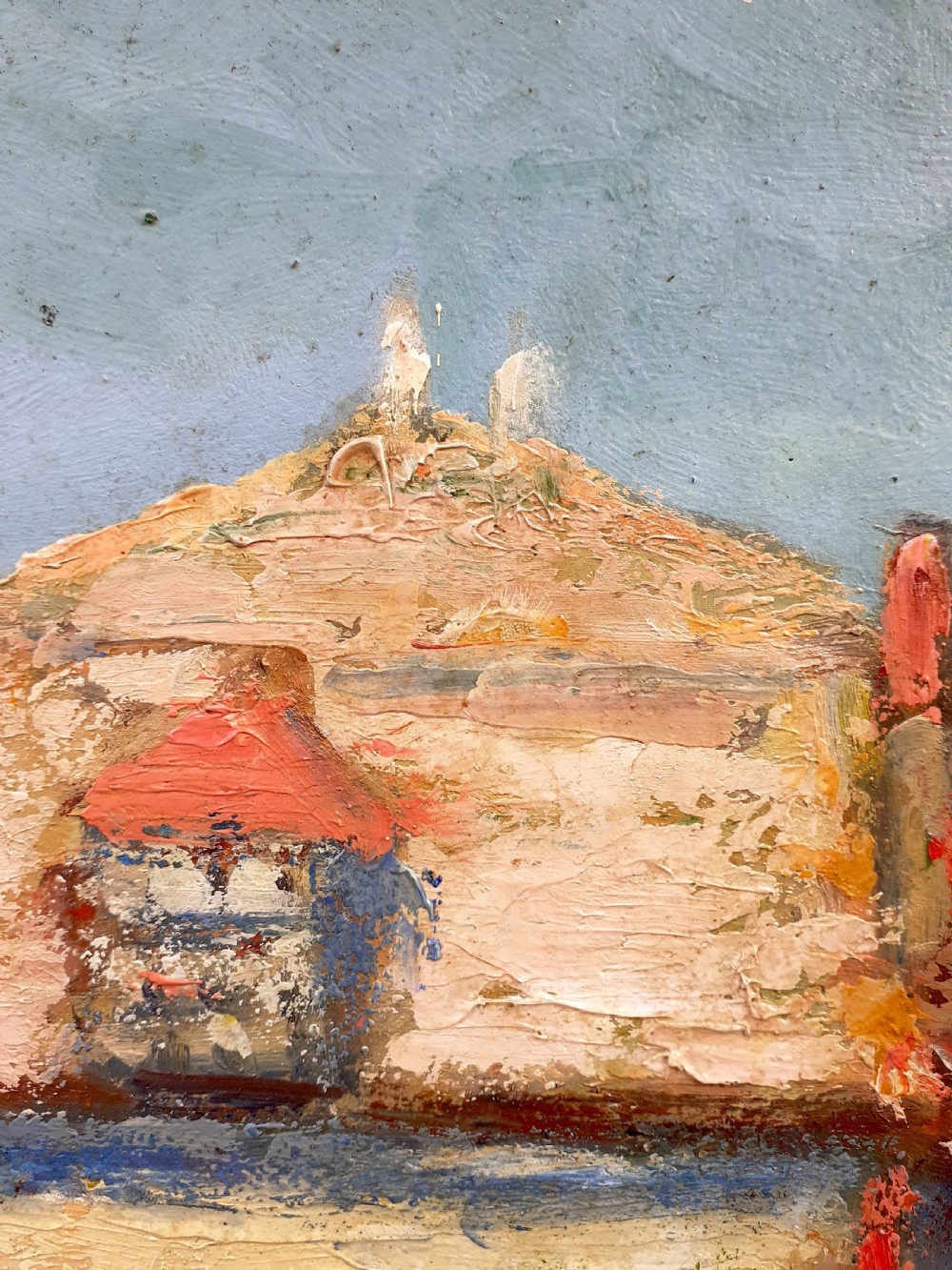 The dovecote, colourist Maurice Vaumousse  (1878-1961) Normandy village scene French antique impressionist oil on board View III