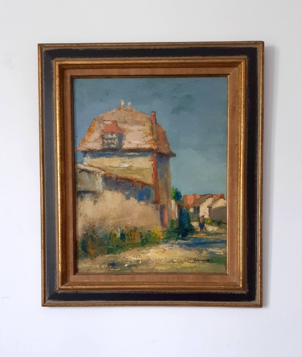The dovecote, colourist Maurice Vaumousse  (1878-1961) Normandy village scene French antique impressionist oil on board View IV