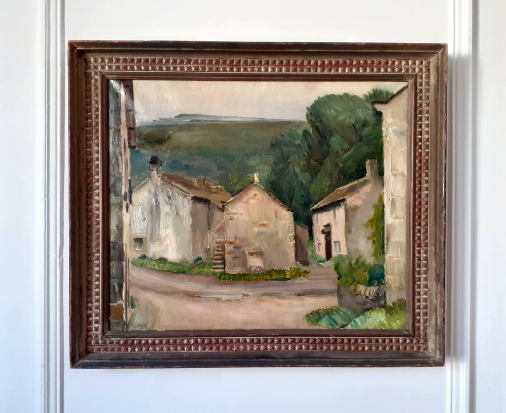 Masterpiece: Yorkshire Dales, Starbotton by Henry Moore's friend Coxon prestigious provenance circa 1940 oil on canvas View II