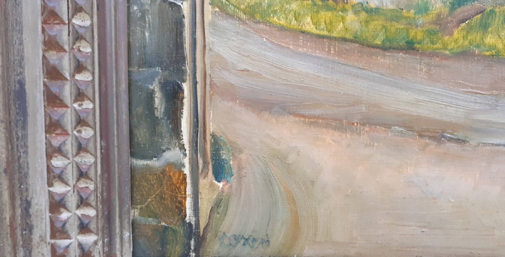 Masterpiece: Yorkshire Dales, Starbotton by Henry Moore's friend Coxon prestigious provenance circa 1940 oil on canvas View IV