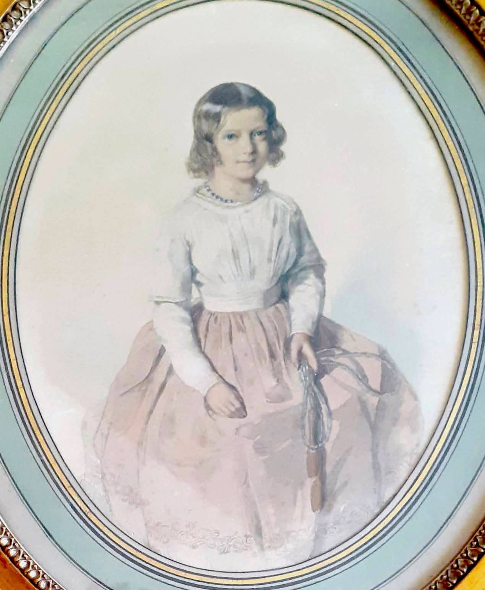 The girl with the skipping rope portrait of a playful little girl circa 1890 drawing