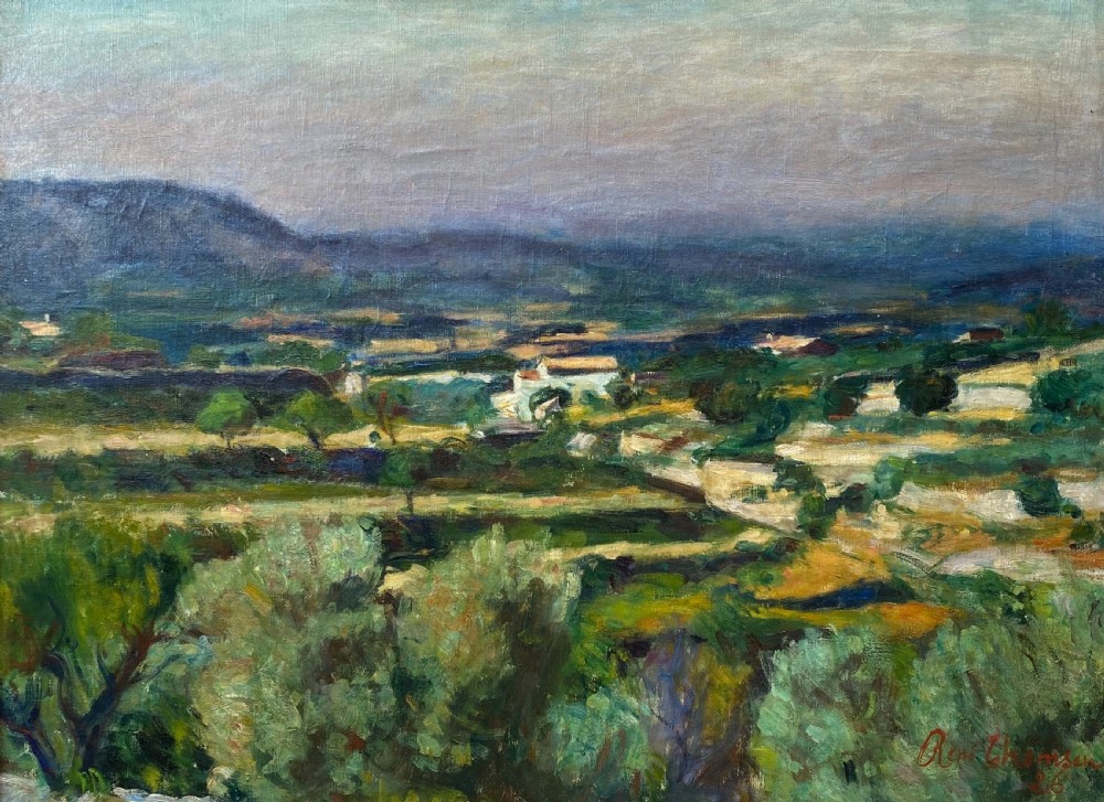 Olive trees in Provence, 1926 the South of France mediterranean landscape large oil on canvas